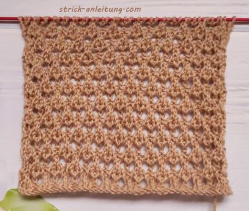 Netzmuster stricken