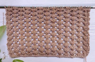 Netzmuster stricken