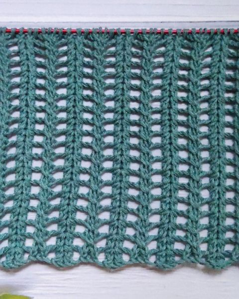 Netzmuster stricken
