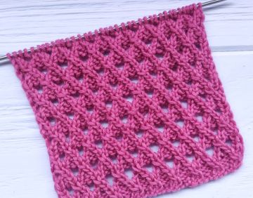 Netzmuster stricken