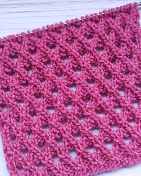 Netzmuster stricken