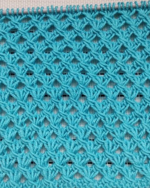 Netzmuster stricken