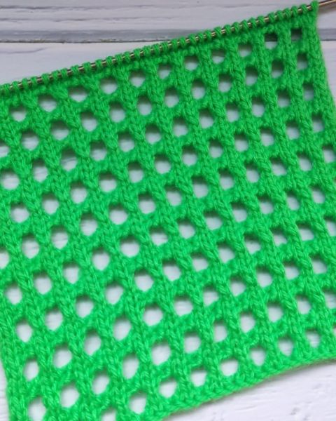 Netzmuster stricken
