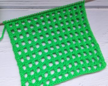 Netzmuster stricken
