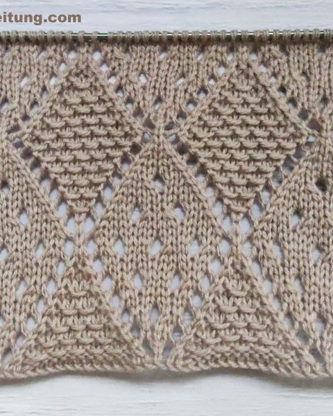 Fantasie- Rautenmuster stricken