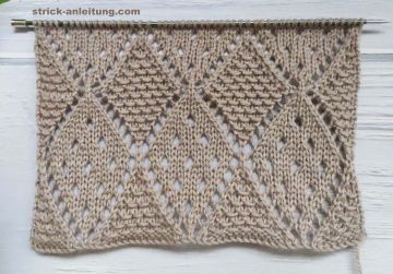 Fantasie- Rautenmuster stricken