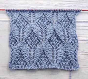 Fantasie-Rautenmuster stricken