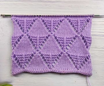 Ajour-Rauten-Strickmuster