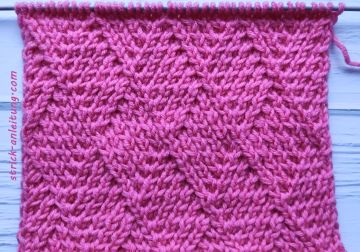 Diamantmuster stricken