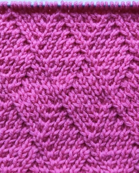 Diamantmuster stricken