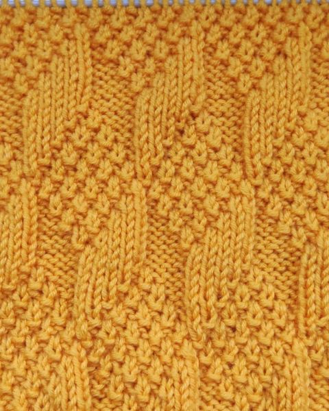 Perl-Rautenmuster stricken