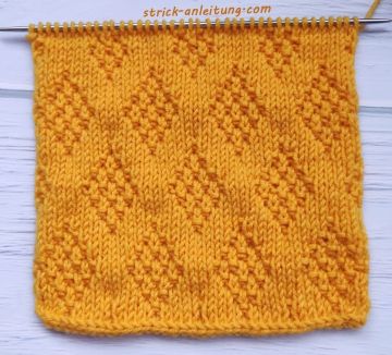 Perl-Rautenmuster stricken
