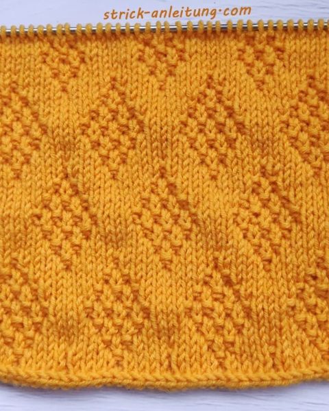 Perl-Rautenmuster stricken