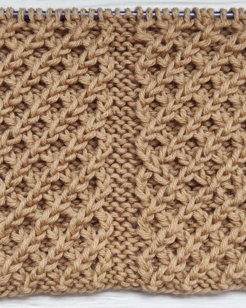 Kleines Rautenmuster stricken