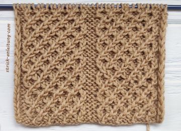 Kleines Rautenmuster stricken