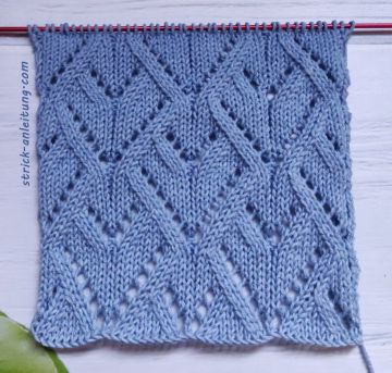 Ajour-Rautenmuster stricken