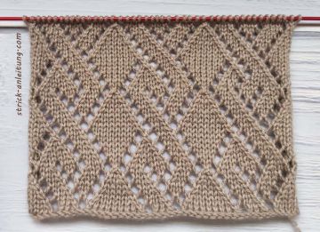 Fantasie-Rautenmuster stricken