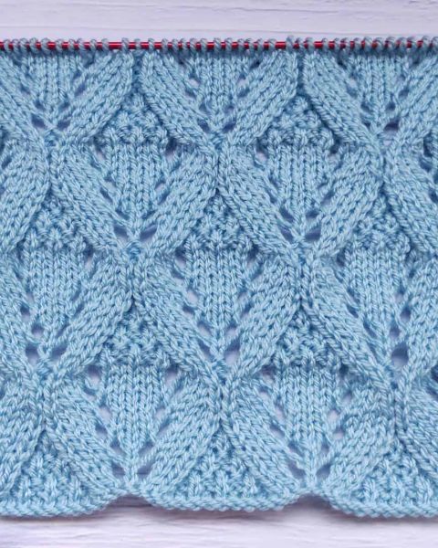 Fantasie-Rautenmuster stricken