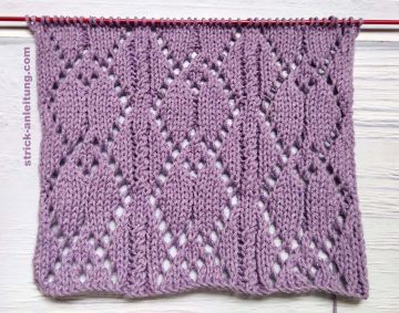 Ajourmuster stricken
