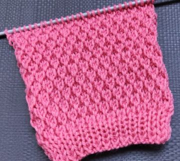Kleines Rautenmuster stricken