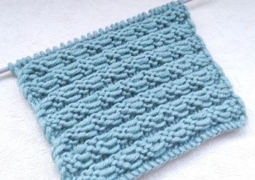 Reliefstreifen stricken