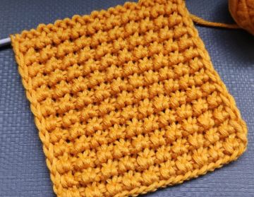 Dichtes Reliefmuster stricken