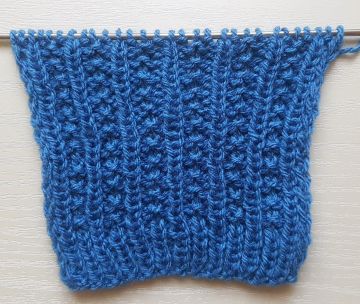 Einfaches Strukturmuster stricken