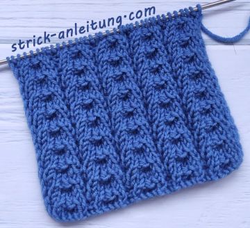 Reliefstreifen stricken