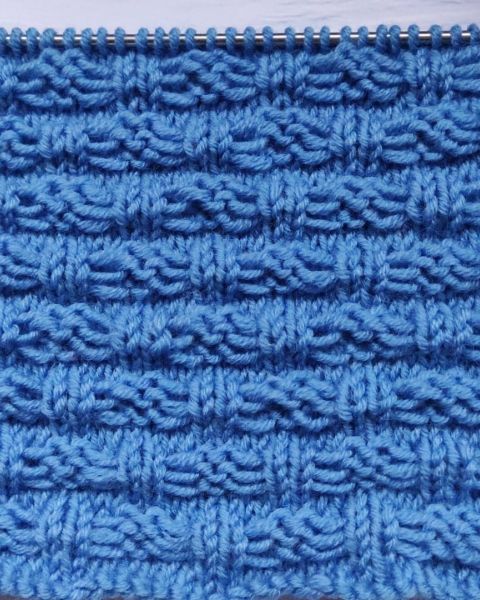 Reliefstreifen stricken