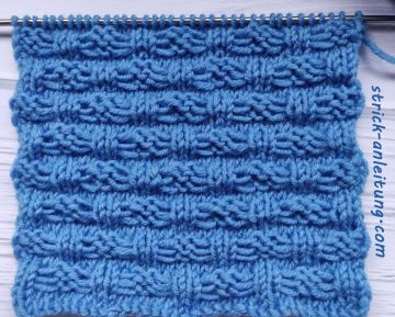 Reliefstreifen stricken