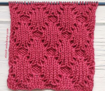 Spinnenmuster stricken