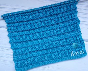 Relief-Streifen stricken
