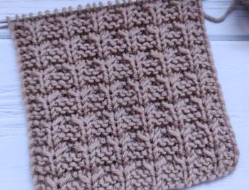 Relief-Streifen stricken