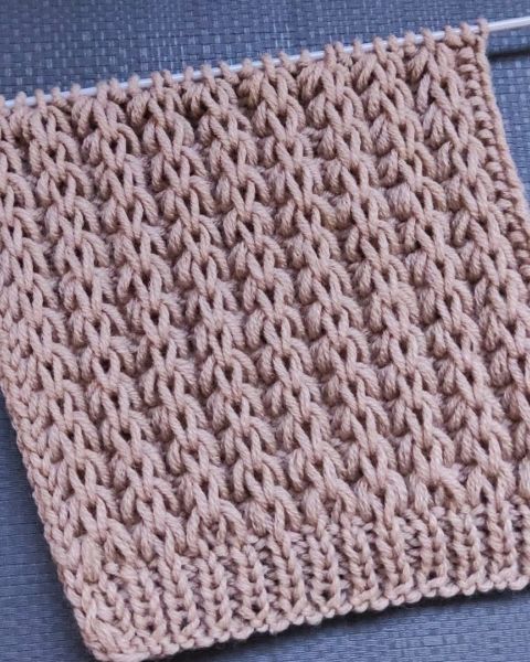Relief-Streifen stricken