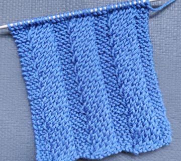 Relief-Streifen stricken