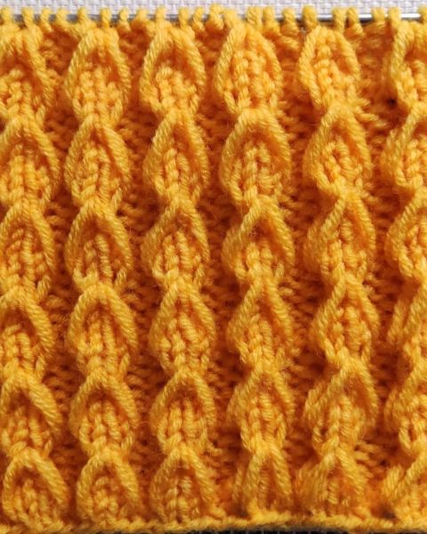 Relief-Streifen stricken