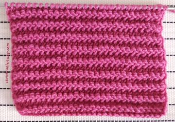 Reliefstreifen stricken