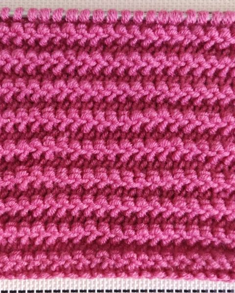 Reliefstreifen stricken