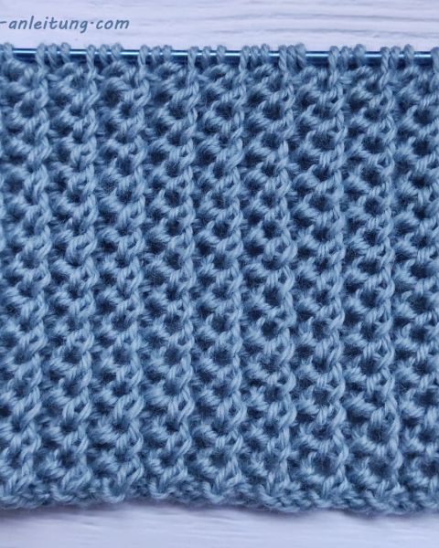 Reliefstreifen stricken