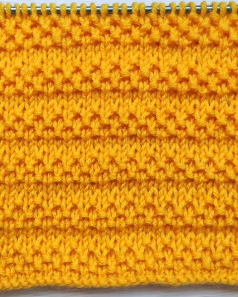 Relief-Streifen stricken