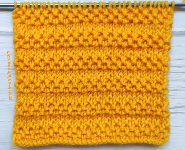Relief-Streifen stricken