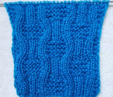 Schachbrettmuster stricken
