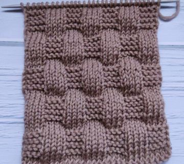 Schachbrettmuster stricken