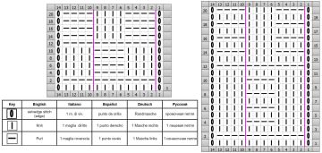 Schachbrettmuster schrift