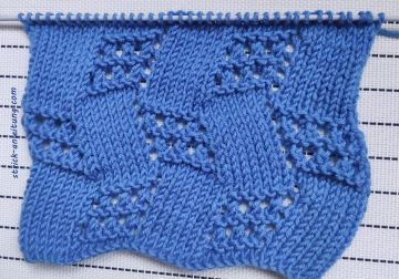 Schachbrettmuster stricken