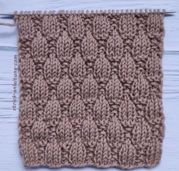 Ananas-Schachbrettmuster stricken