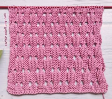 Schachbrettmuster stricken
