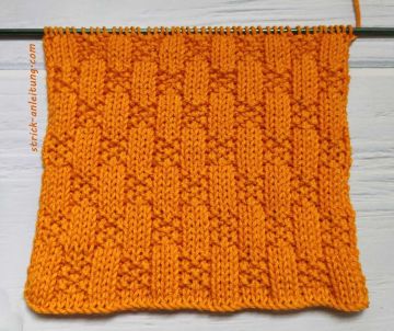 Schachbrettmuster stricken