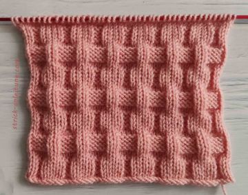 Schachbrettmuster stricken