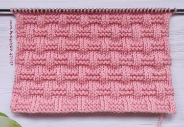 Schachbrettmuster stricken